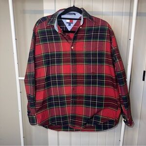 Tommy Hilfiger Size Small Men's Vibrant Plaid‎ Shirt